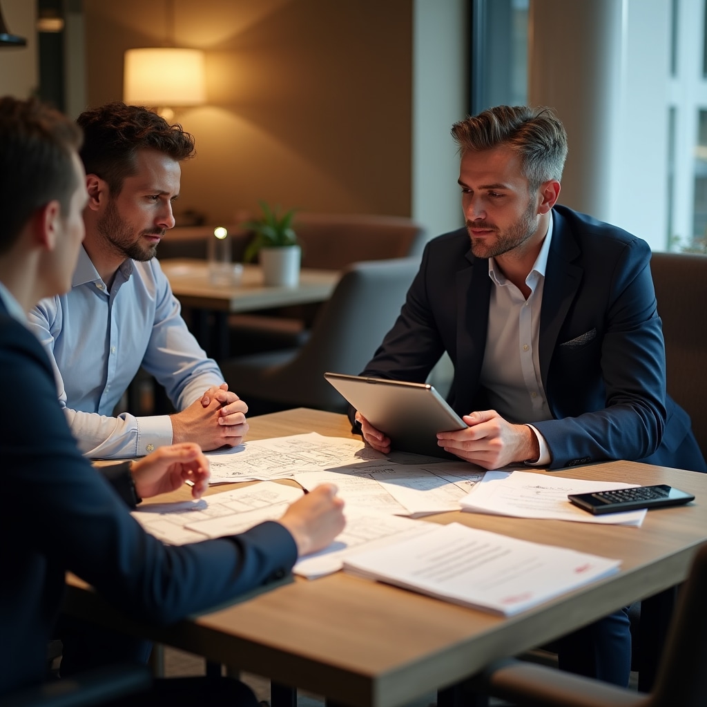 Technical advisor explaining MINVU housing subsidy options to cooperative members
