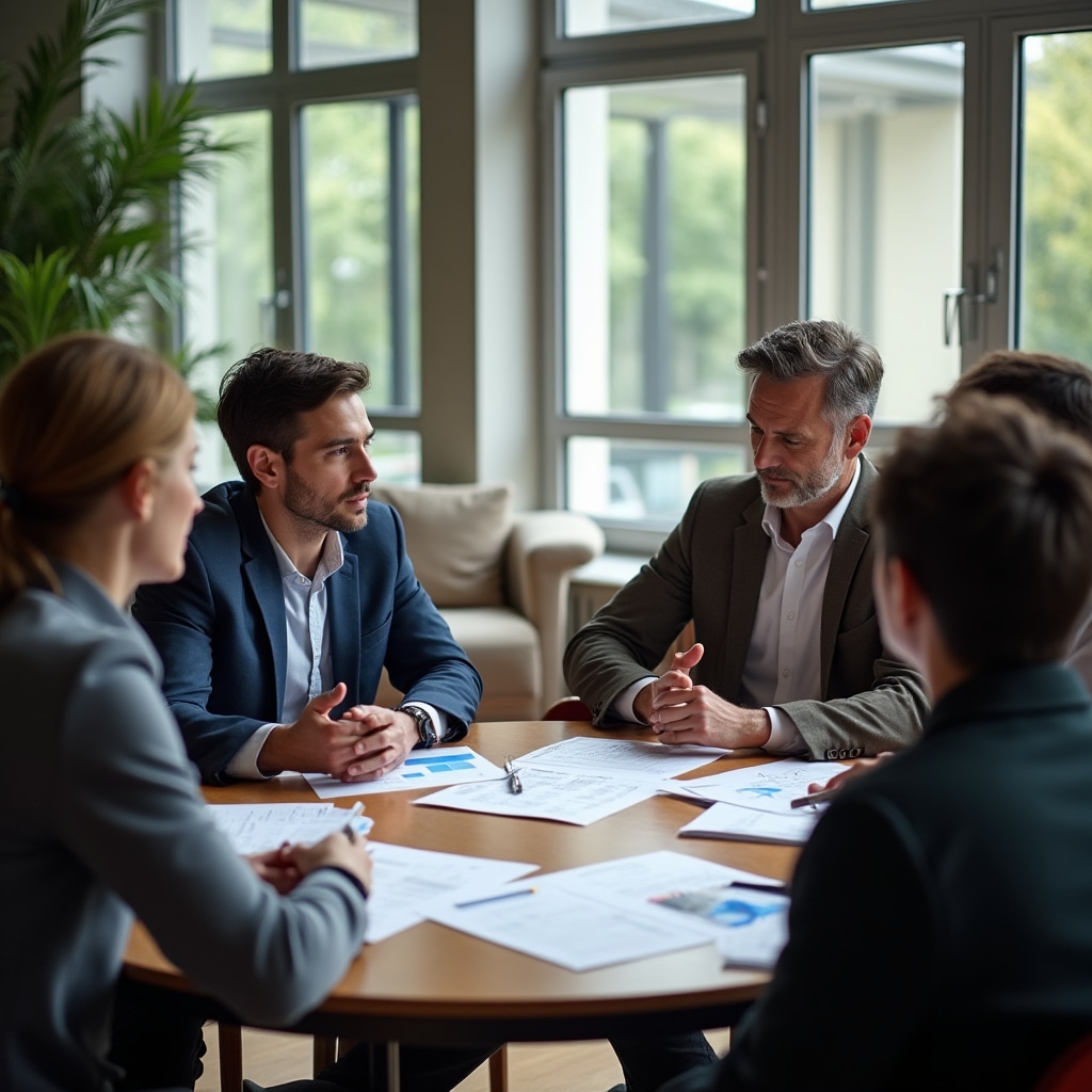Technical consultant presenting honest feasibility analysis to cooperative group